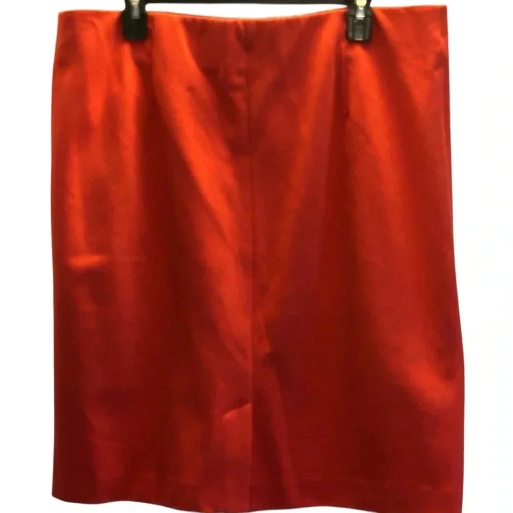 J Jill Coral Pull On Stretchy Skirt 1X Career Business Comfort Classic Church